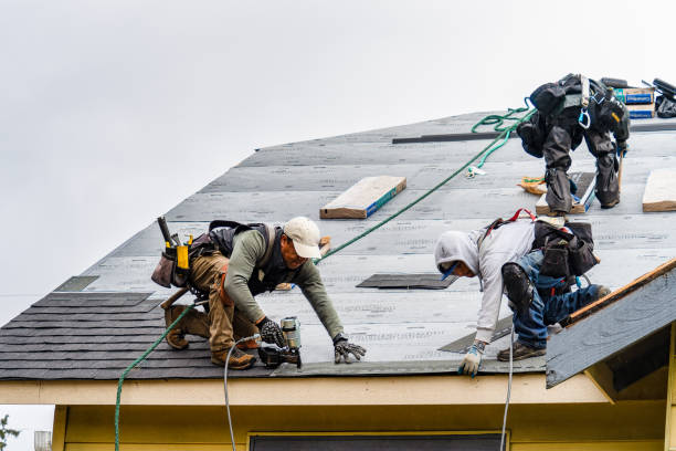 Professional Gutter Installation technician working in Ellicott City, MD